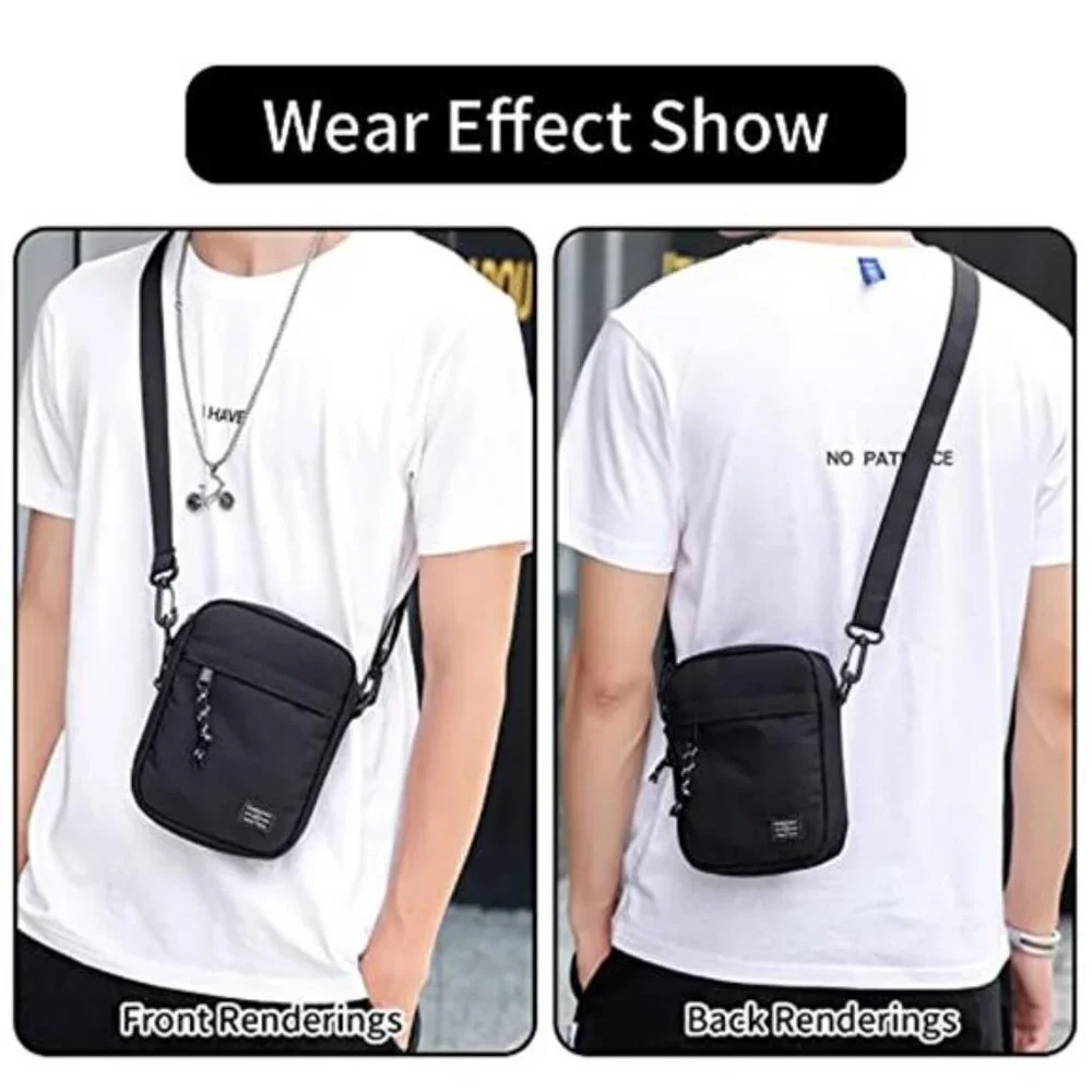 Small Crossbody Bag Shoulder Bag For Men, Women Mini Messenger Bag Water